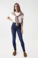 SKINNY PUSH IN SECRET JEANS WITH EMBROIDERED DETAIL - Salsa