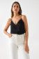 SATIN TOP WITH LACE DETAIL - Salsa
