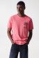 Pink t-shirt with print design - Salsa