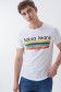 T-shirt with Salsa name and coloured horizontal stripes - Salsa