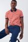 Allover striped regular fit polo shirt - Salsa