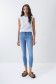 Cropped skinny Push In Secret jeans with embroidery on the waistband - Salsa