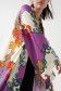 Satin kimono with print and fringes - Salsa