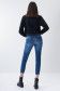 JEANS PUSH IN FAITH CROPPED SKINNY EM AZUL INTENSO - Salsa